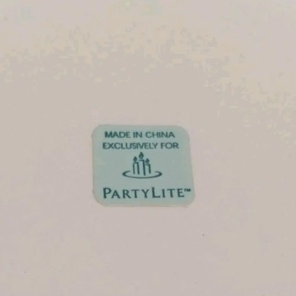 PartyLite Strawberry Fields Candle Shade Plate Small Jar Topper Retired P8098 - Picture 10 of 12